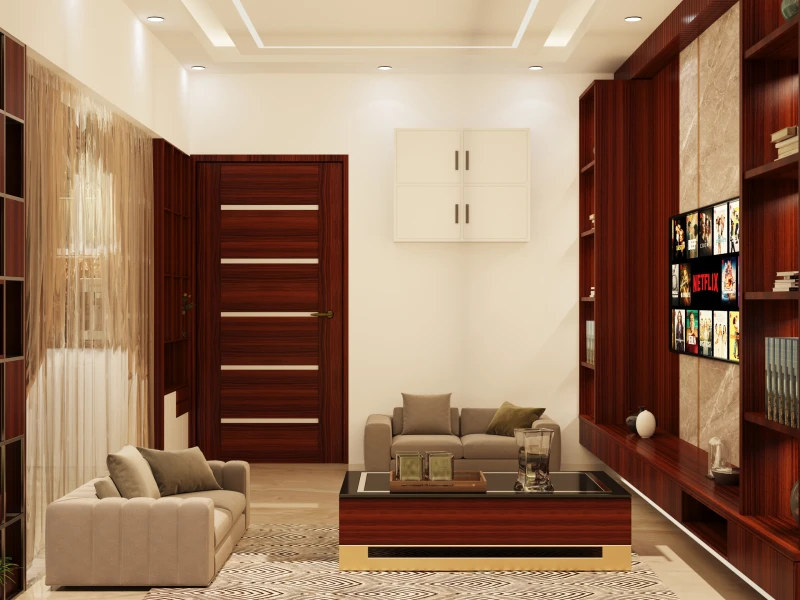 Bedroom interior design in a Dhaka apartment by Charuta Plus